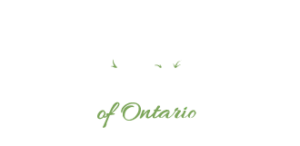 Beef Farmers of Ontario logo with a cow on a field standing on the wordmark